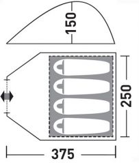 Greenell Керри 4 v.2 палатка