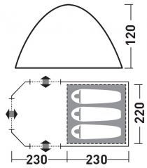 Greenell Арди 3 палатка