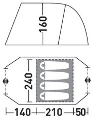 Greenell Велес 4 v.2 палатка