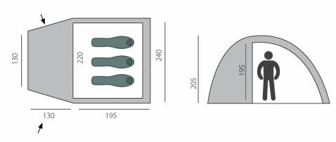BTrace Dome 3 палатка