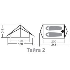 Nova Tour Тайга 2 N палатка