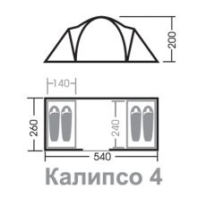 Nova Tour Калипсо 4 N палатка