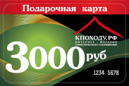Подарочная карта на 3000 рублей